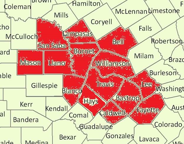 capital area secc map